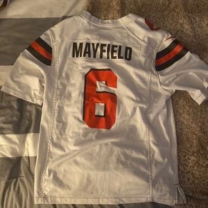 Nike Baker Mayfield Cleveland Browns White Vapor Limited Jersey Men’s Size L